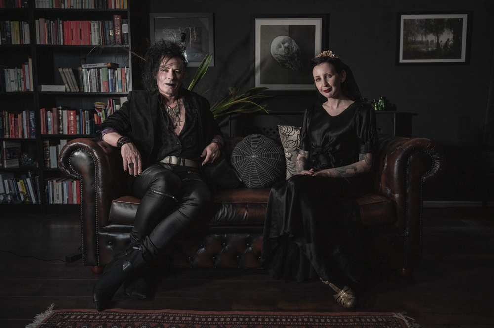 Portrait of gothic couple